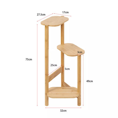 3-Tier Bamboo Plant Stand – Bonsai Holder