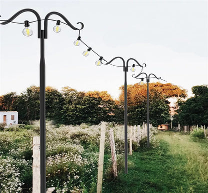 2Pcs Rustproof Outdoor Light & Garden Hook
