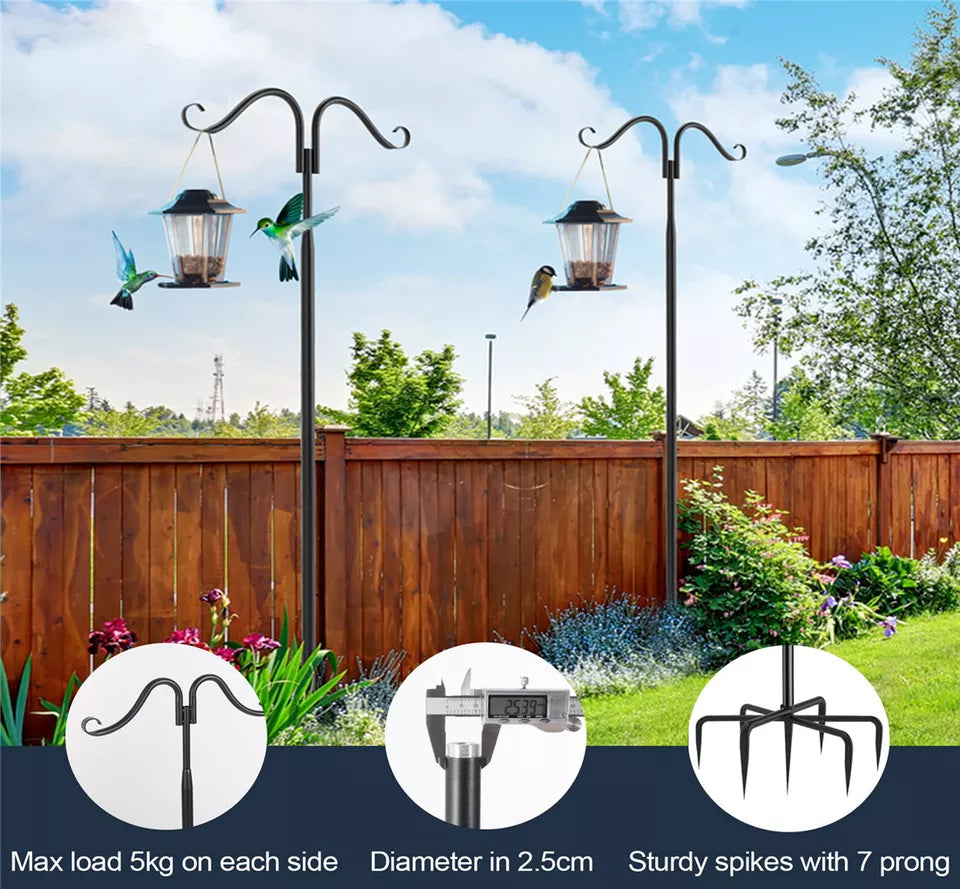 2Pcs Rustproof Outdoor Light & Garden Hook