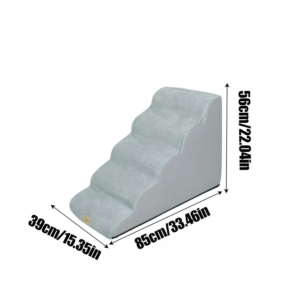Curved Dog Ramp Stairs for Training & Bed