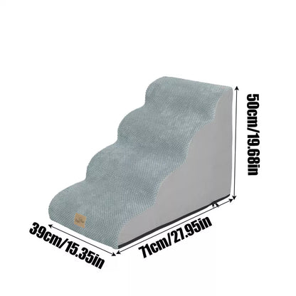 Curved Dog Ramp Stairs for Training & Bed