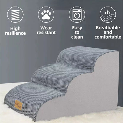 Curved Dog Ramp Stairs for Training & Bed