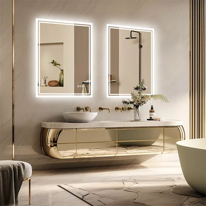 LED Anti-Fog Wall-Mounted Bathroom Mirror