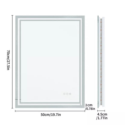 LED Anti-Fog Wall-Mounted Bathroom Mirror