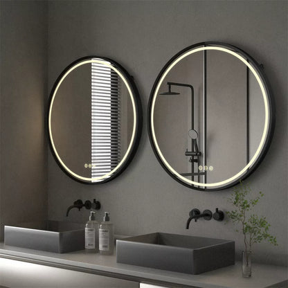 HD LED Bathroom Mirror with Anti-Fog & Adjustable Light