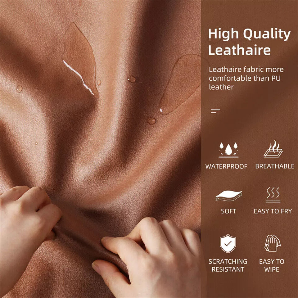 Large Leather Velvet Dog Sofa Lounge Bed( Brown)