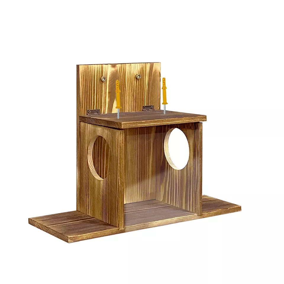 Wood Squirrel Feeder for Corn & Peanuts Outdoors