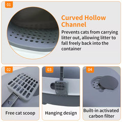 Cat Litter Box with Scoop Australia
