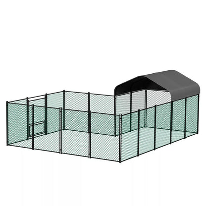 XL Galvanized Metal Chicken Coop Walk-In Cage