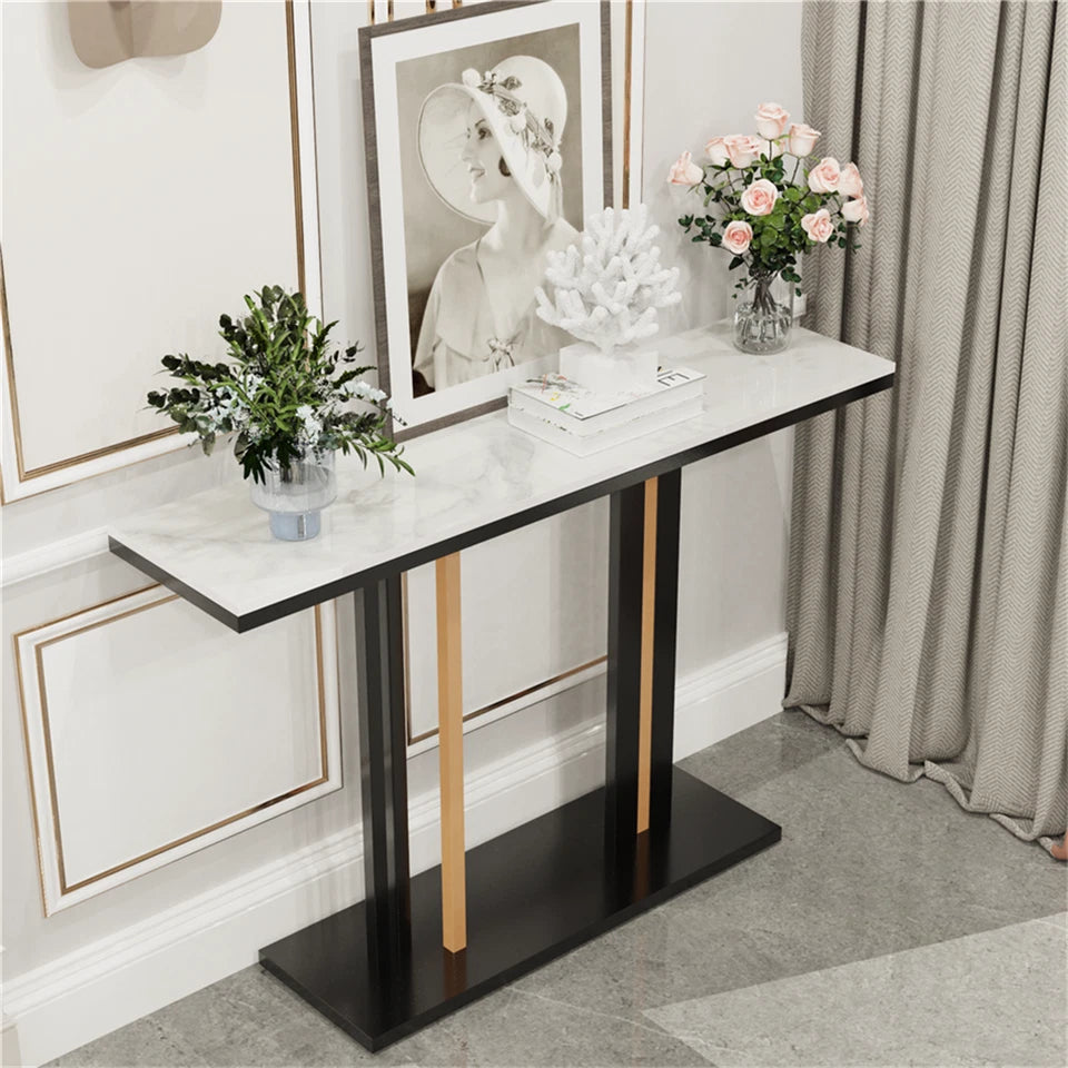 Stylish Marble Console Table for Hallway & Entry