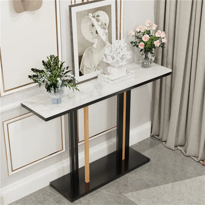 Stylish Marble Console Table for Hallway & Entry