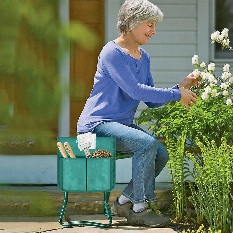 Heavy Duty Upgraded Garden Kneeler and Seat with Thicken Widen Soft Kneeling Pad