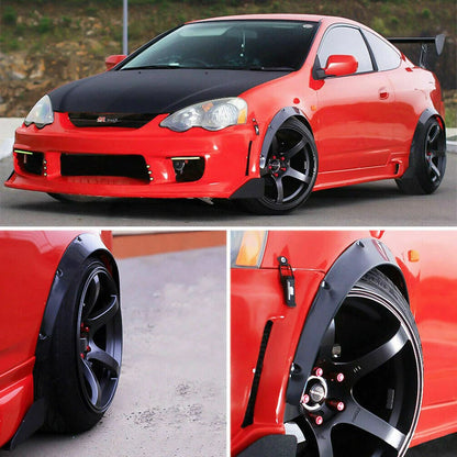 4x-universal-flexible-car-fender-flares-extra-wide-body-wheel-arches-gloss-black