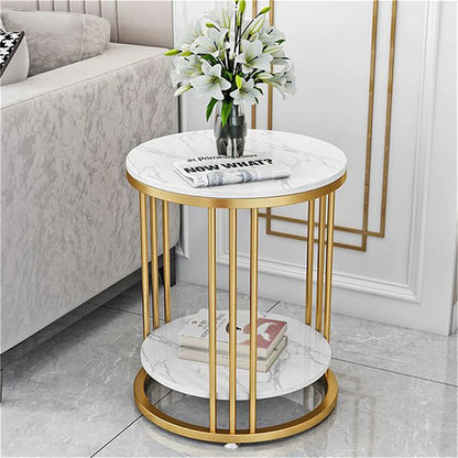2 Layer Heavy Duty Marble Side Table