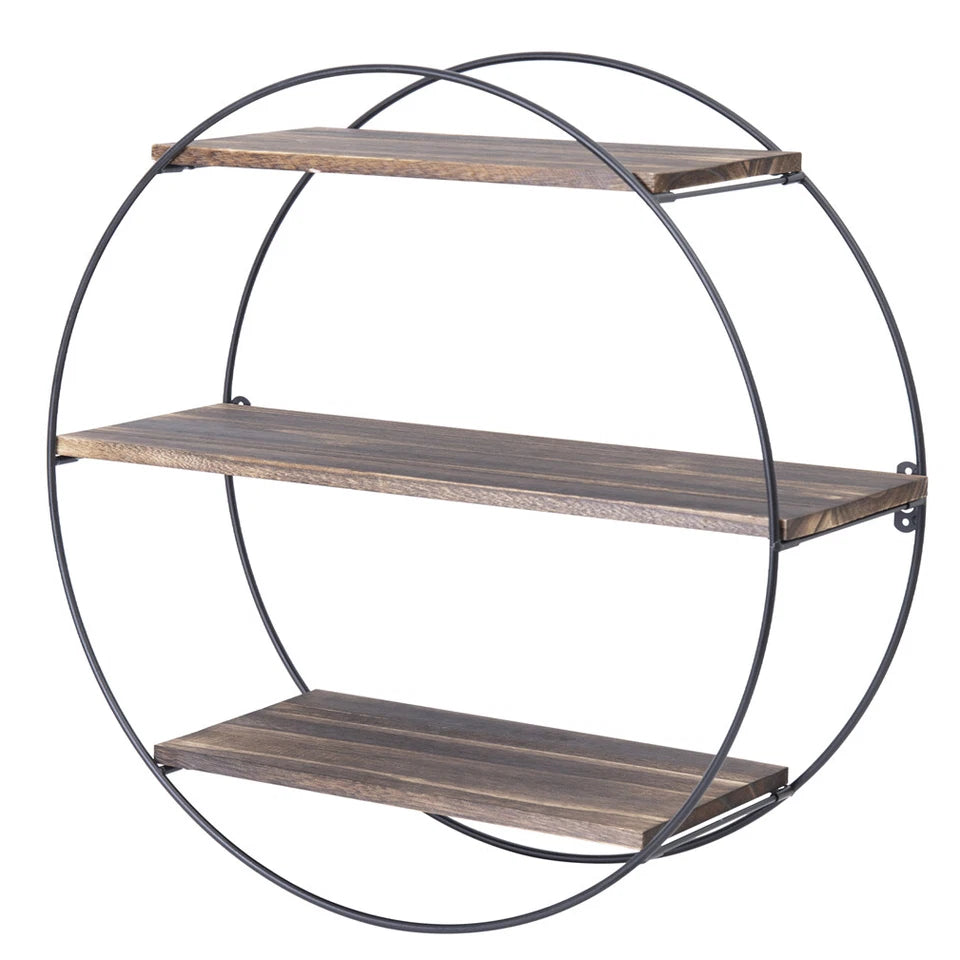 Buy Round Metal Wall Shelf – Storage & Decor Rack AU