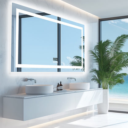 1600Mm Jumbo Bluetooth Led Bathroom Mirror Music Anti-Fog Vanity Mirror
