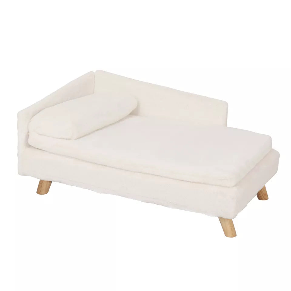 Luxurious Rectangular Pet Sofa Bed with Anti-Skid Base