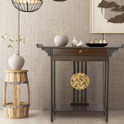 post-orient-style-hall-console-desk-table-accent-entryway-table-w-drawer-shelf