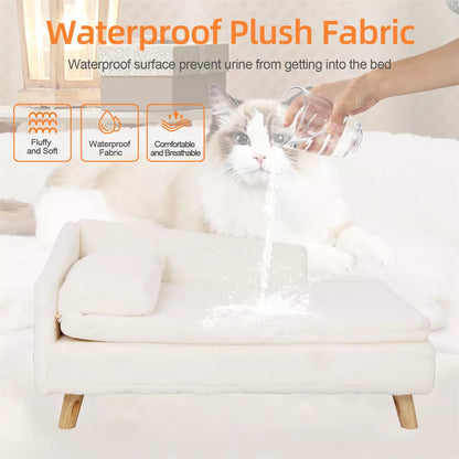 Luxurious Rectangular Pet Sofa Bed with Anti-Skid Base