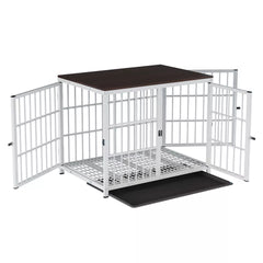 Sturdy Dog Cage with Storage Table AU