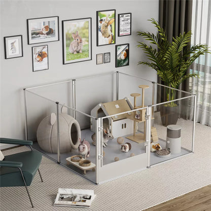 Heavy Duty Dog Playpen XXL Size with Mat for Puppies and Mothers