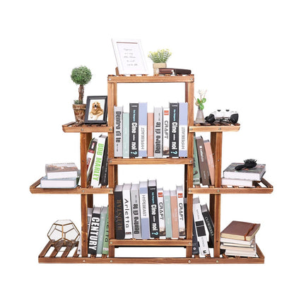 Wooden Storage Rack for Flowers & Bonsai Plants