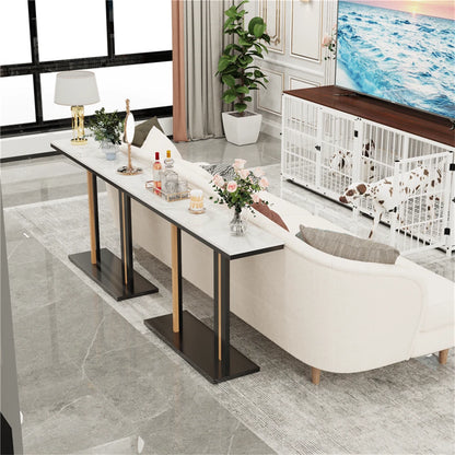 Stylish Marble Console Table for Hallway & Entry