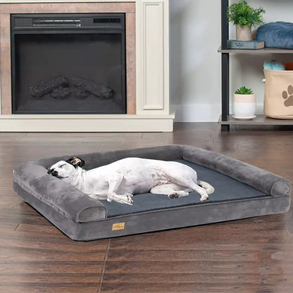 M to XXL Dog Sofa Bed – Plush, Waterproof & Orthopedic(L)