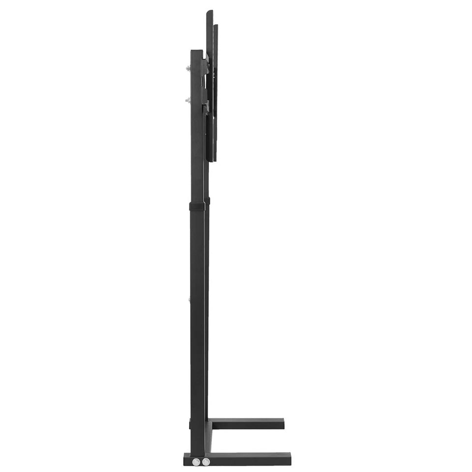Black Adjustable Free Standing TV Stand with Cable Management for 32-65 Inch Screens