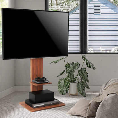 32-65-universal-swivel-televisions-tv-mount-floor-tv-stand-with-wood-shelves