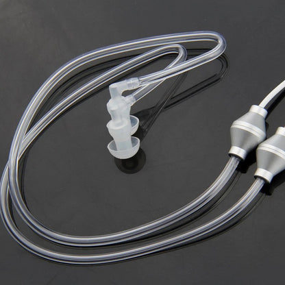 White Air Tube Stereo Earbuds with Mic, Anti-Radiation, Noise Isolation and 3.5mm Jack