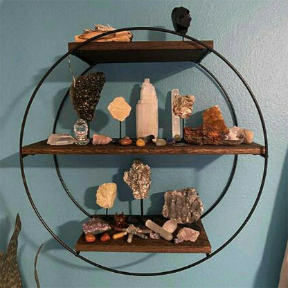 metal-frame-round-wall-floating-ledge-shelf-book-storage-spice-rack-home-decor