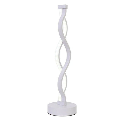 Bedside Lamp 3 Way Dimmable Spiral LED Table Lamp Nightstand Desk Reading Light