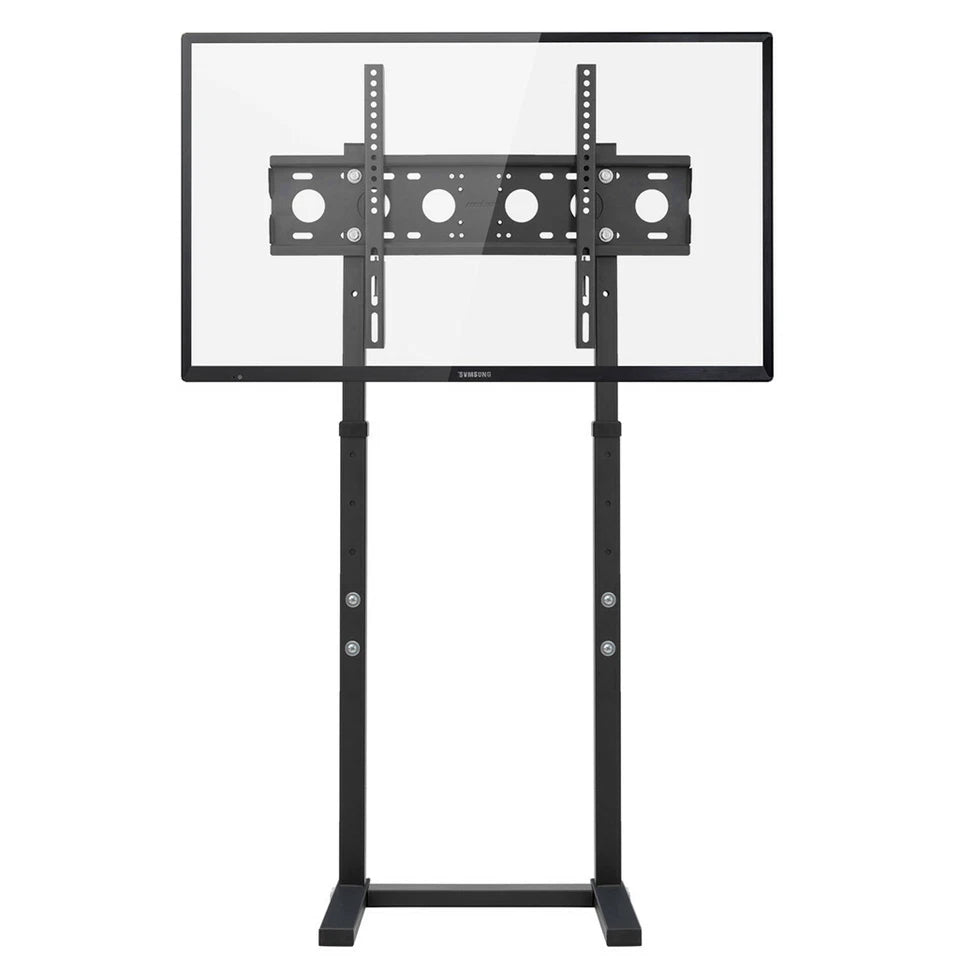 Black Adjustable Free Standing TV Stand with Cable Management for 32-65 Inch Screens