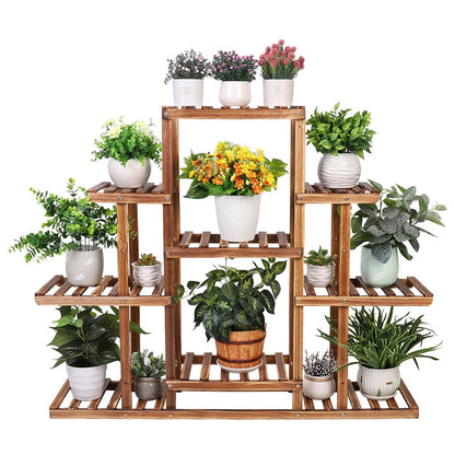 9-tier-flower-rack-wood-plant-stand-shelves-13-pots-bonsai-display-shelf-holder