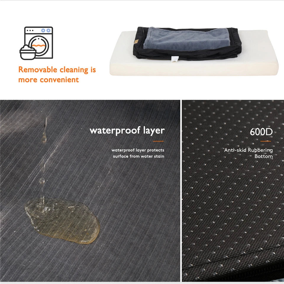 Large Orthopedic Memory Foam Dog Bed with Dual Layers(XL)