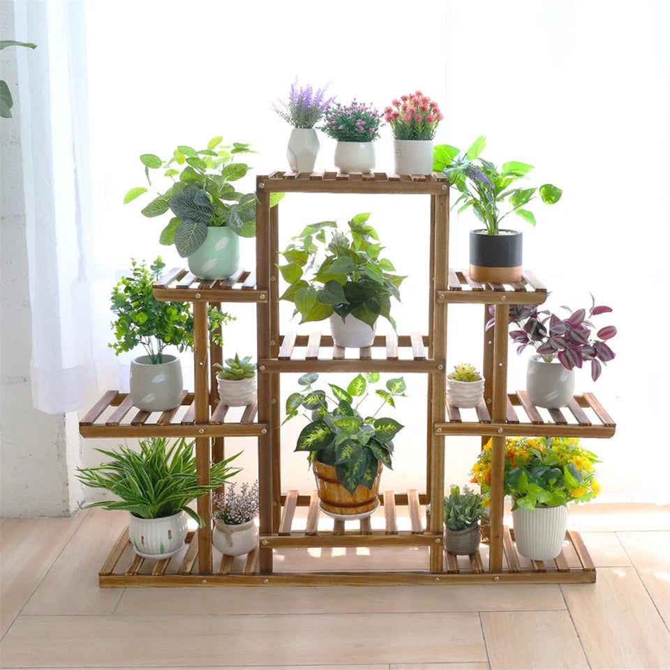 9-tier-flower-rack-wood-plant-stand-shelves-13-pots-bonsai-display-shelf-holder