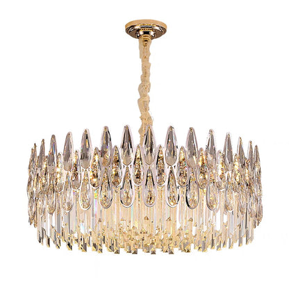 80cm Grand Crystal Chandelier with Adjustable Light