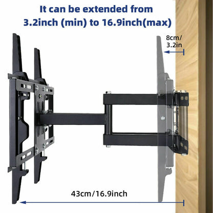 tilt-swivel-dual-arms-tv-mount-cantilever-wall-bracket-40-46-50-55-56-lcd-led