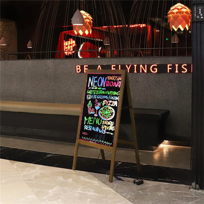 led-message-writing-board-flashing-illuminated-erasable-neon-sign-sandwich-board