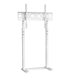 P&P White Adjustable Standing TV Stand with Cable Management for TVs