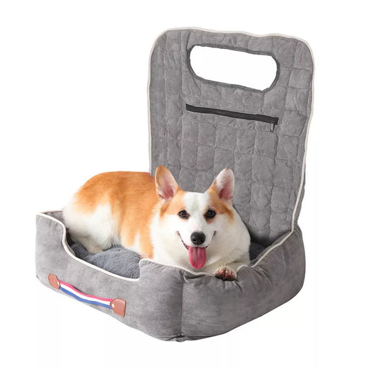 P&P Anti-Slip Dog Travel Bed Dog Car Seat Pet Booster Seat Fully Detachable Washable
