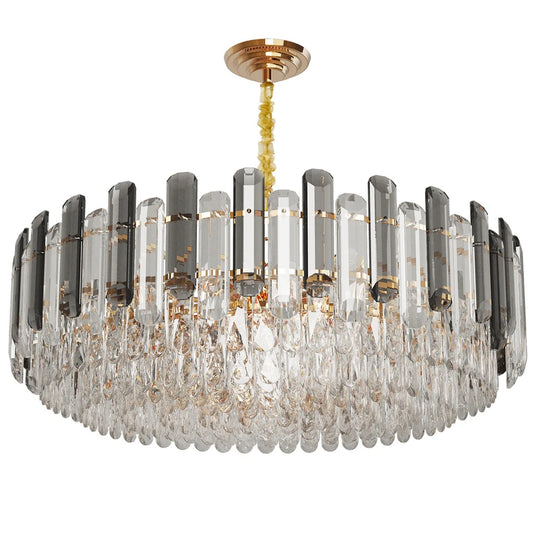 Luxury Gold 60cm Crystal Chandelier with 7 Lights