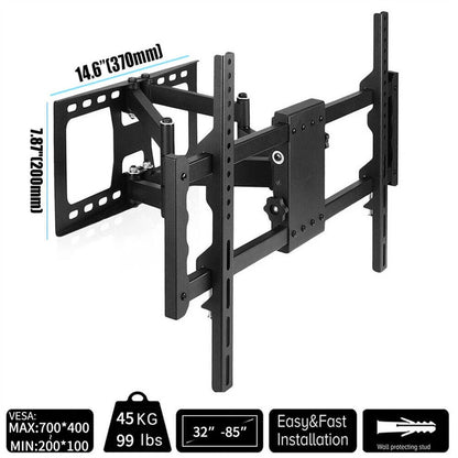 30-85-full-motion-tv-wall-mount-bracket-with-dual-swivel-articulating-tilt-arms