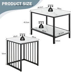 Modern Coffee Table Duo with Storage