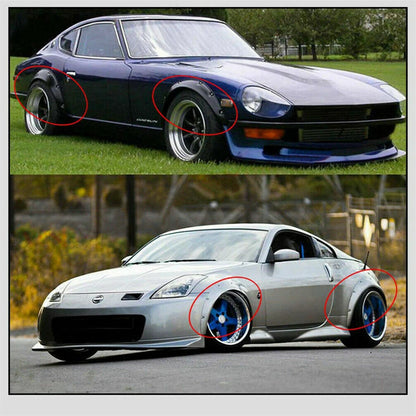 4x-universal-flexible-car-fender-flares-extra-wide-body-wheel-arches-gloss-black