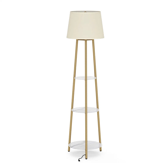 Shop Now LED Floor Lamp with Marble Shelves – Australia