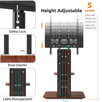 32-65-universal-swivel-televisions-tv-mount-floor-tv-stand-with-wood-shelves
