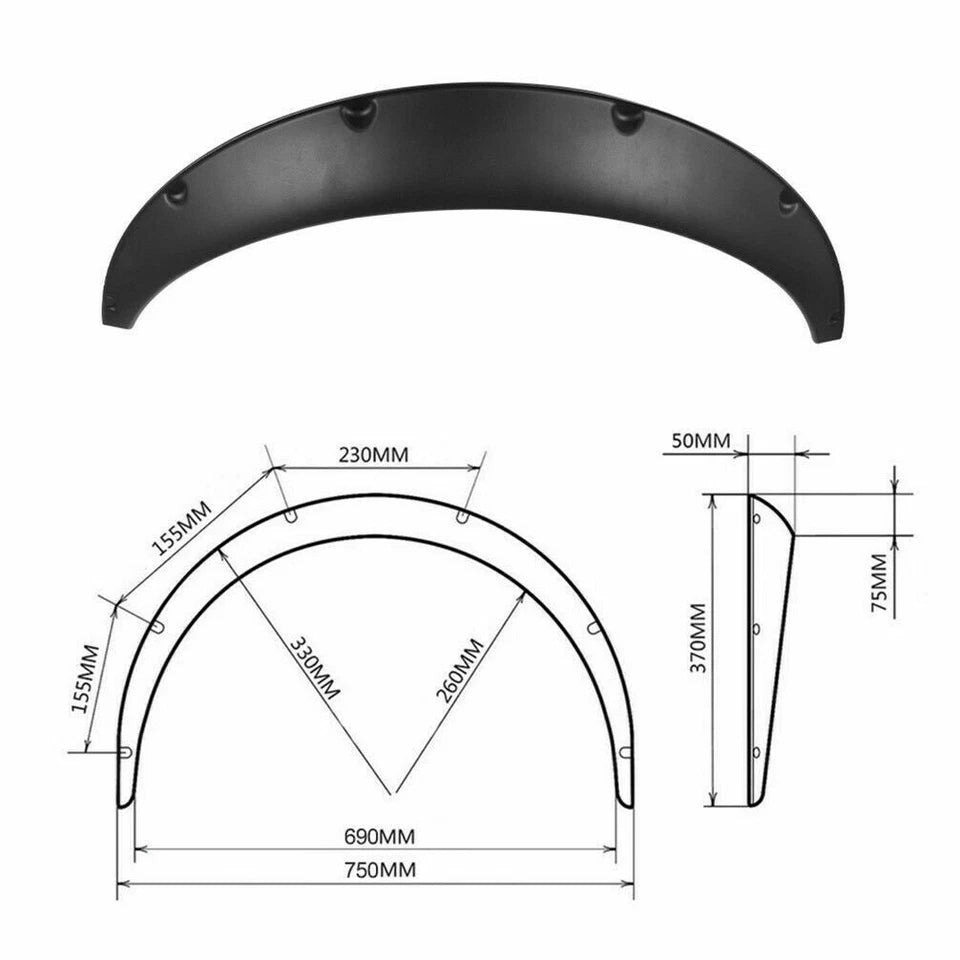 4x-universal-flexible-car-fender-flares-extra-wide-body-wheel-arches-gloss-black