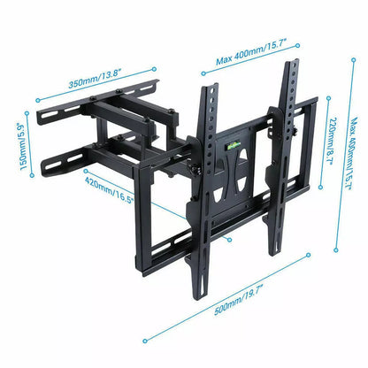 tilt-swivel-dual-arms-tv-mount-cantilever-wall-bracket-40-46-50-55-56-lcd-led